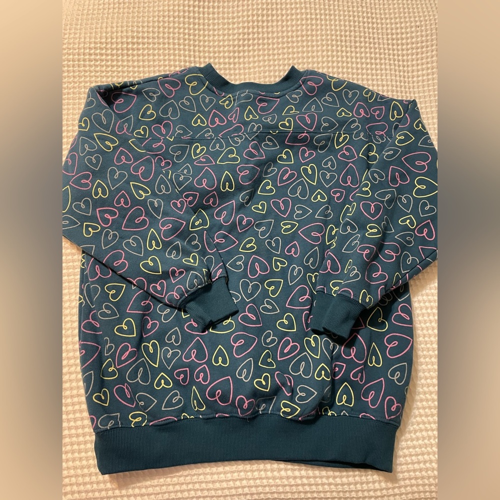 NWOT Girl’s Heart Pattern Sweater - Multicolor